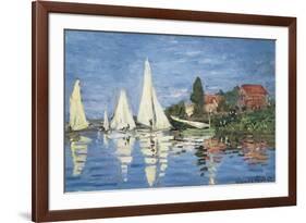 Regatta at Argenteuil-Claude Monet-Framed Premium Giclee Print