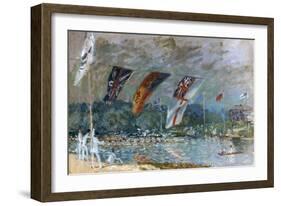 Regatta at Molesey, 1874-Alfred Sisley-Framed Giclee Print