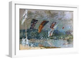 Regatta at Molesey, 1874-Alfred Sisley-Framed Giclee Print