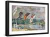 Regatta at Molesey, 1874-Alfred Sisley-Framed Giclee Print