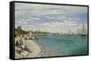 Regatta at Sainte- Adresse-Claude Monet-Framed Stretched Canvas