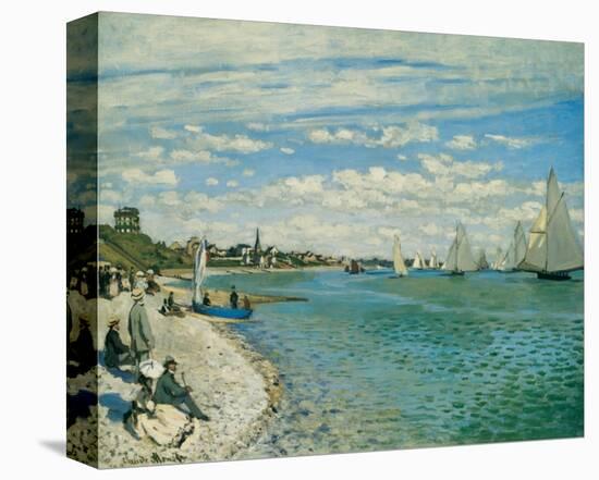 Regatta at Ste-Adresse-Claude Monet-Stretched Canvas