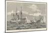 Regatta at Zanzibar, Sailing Pinnace Race, Rounding HMS Brisk-null-Mounted Giclee Print