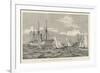 Regatta at Zanzibar, Sailing Pinnace Race, Rounding HMS Brisk-null-Framed Giclee Print