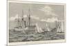 Regatta at Zanzibar, Sailing Pinnace Race, Rounding HMS Brisk-null-Mounted Giclee Print