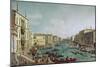 Regatta Auf Dem Canale Grande Vor Dem Palais Ca'Foscari-Canaletto-Mounted Giclee Print