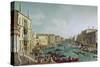 Regatta Auf Dem Canale Grande Vor Dem Palais Ca'Foscari-Canaletto-Stretched Canvas