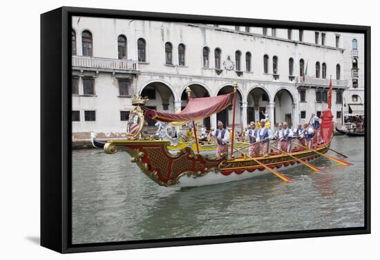 Regatta, Grand Canal, Venice, UNESCO World Heritage Site, Veneto, Italy, Europe-Philip Craven-Framed Stretched Canvas