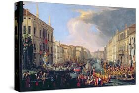 Regatta Held in Honour of Frederick VI of Denmark 1709-Luca Carlevaris-Stretched Canvas