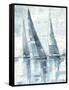 Regatta II-Rodney White-Framed Stretched Canvas