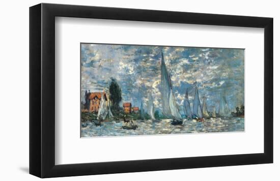Regatta in Argenteuil-Claude Monet-Framed Premium Giclee Print