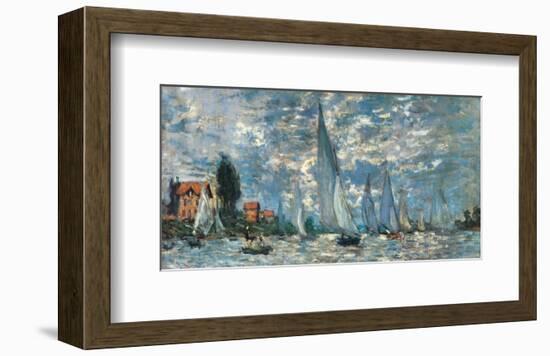 Regatta in Argenteuil-Claude Monet-Framed Premium Giclee Print