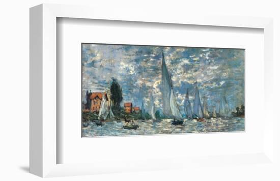 Regatta in Argenteuil-Claude Monet-Framed Premium Giclee Print