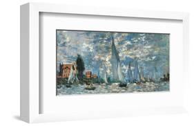 Regatta in Argenteuil-Claude Monet-Framed Premium Giclee Print