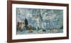 Regatta in Argenteuil-Claude Monet-Framed Premium Giclee Print