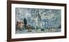 Regatta in Argenteuil-Claude Monet-Framed Premium Giclee Print