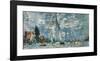 Regatta in Argenteuil-Claude Monet-Framed Premium Giclee Print