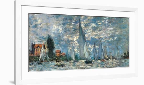 Regatta in Argenteuil-Claude Monet-Framed Premium Giclee Print