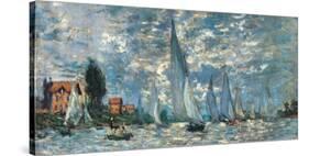 Regatta in Argenteuil-Claude Monet-Stretched Canvas