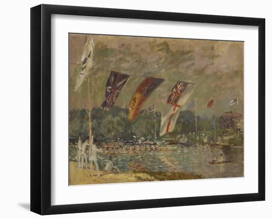 Regatta in Molesey Bei Hampton Court, 1874-Alfred Sisley-Framed Giclee Print