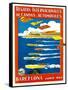 Regatta Internacionales De Canoas Promotion-Lantern Press-Framed Stretched Canvas