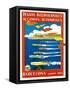 Regatta Internacionales De Canoas Promotion-Lantern Press-Framed Stretched Canvas