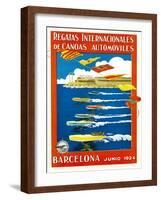 Regatta Internacionales De Canoas Promotion-Lantern Press-Framed Art Print