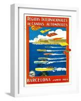 Regatta Internacionales De Canoas Promotion-Lantern Press-Framed Art Print