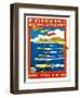 Regatta Internacionales De Canoas Promotion-Lantern Press-Framed Art Print