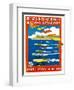Regatta Internacionales De Canoas Promotion-Lantern Press-Framed Art Print