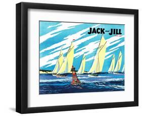 Regatta - Jack and Jill, August 1949-Wilmer Wickham-Framed Giclee Print