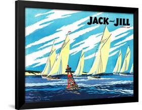 Regatta - Jack and Jill, August 1949-Wilmer Wickham-Framed Giclee Print