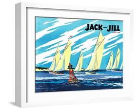 Regatta - Jack and Jill, August 1949-Wilmer Wickham-Framed Giclee Print