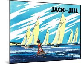 Regatta - Jack and Jill, August 1949-Wilmer Wickham-Mounted Giclee Print