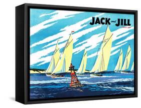 Regatta - Jack and Jill, August 1949-Wilmer Wickham-Framed Stretched Canvas