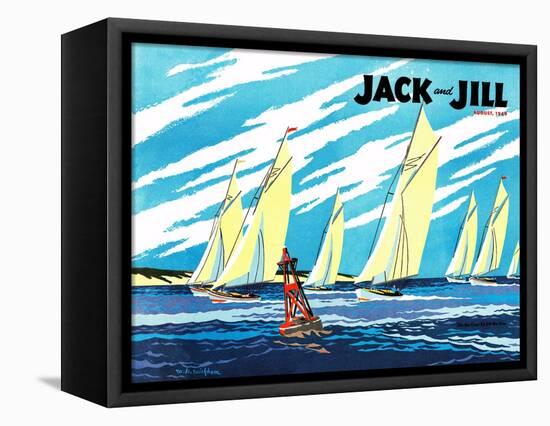 Regatta - Jack and Jill, August 1949-Wilmer Wickham-Framed Stretched Canvas