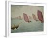 Regatta Near Concarneau, 1891-Paul Signac-Framed Giclee Print