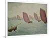 Regatta Near Concarneau, 1891-Paul Signac-Framed Giclee Print