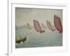 Regatta near Concarneau. 1891-Paul Signac-Framed Giclee Print