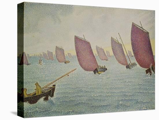 Regatta near Concarneau. 1891-Paul Signac-Stretched Canvas