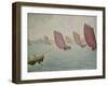 Regatta near Concarneau. 1891-Paul Signac-Framed Giclee Print