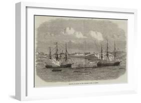 Regatta of Boats of the Channel Fleet at Lisbon-null-Framed Giclee Print