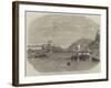 Regatta on the Danube at Buda-Pesth, During the Visit of the Emperor of Austria-null-Framed Giclee Print