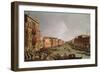 Regatta on the Grand Canal, c.1735-Canaletto-Framed Giclee Print