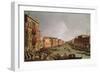 Regatta on the Grand Canal, c.1735-Canaletto-Framed Giclee Print