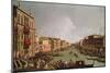 Regatta on the Grand Canal, c.1735-Canaletto-Mounted Giclee Print