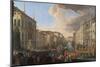 Regatta on the Grand Canal in Honor of Frederick IV, King of Denmark-Luca Carlevarijs-Mounted Giclee Print