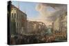 Regatta on the Grand Canal in Honor of Frederick IV, King of Denmark-Luca Carlevarijs-Stretched Canvas