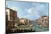 Regatta on the Grand Canal-Canaletto-Mounted Giclee Print