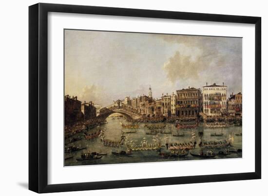 Regatta on the Grand Canal-Francesco Guardi-Framed Giclee Print